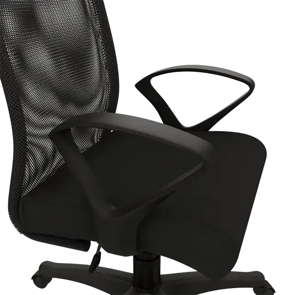 Oxbo Chair High Back Fabric Workspace Chair Carbon Black