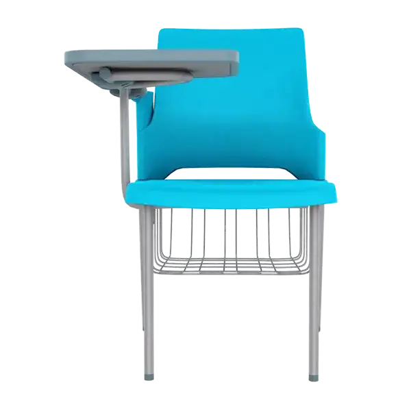 Buy Training Chair Online Set of 4 with Desklet Aqua Blue Godrej Interio