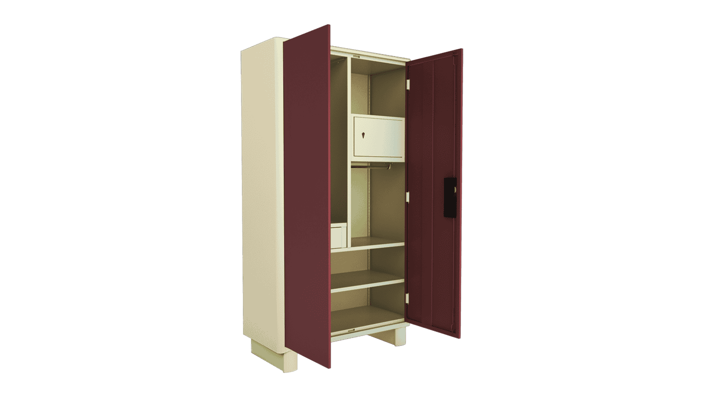 Buy H1 - 2 Door Wardrobe in Godrej Rose (Lock & Led) | Godrej Interio