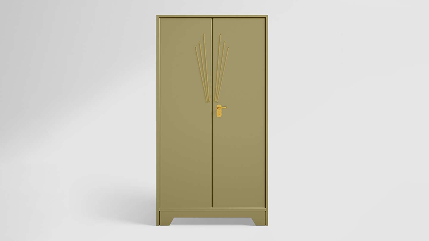 Centurion 2 Door Steel Almirah Matte Tapenade