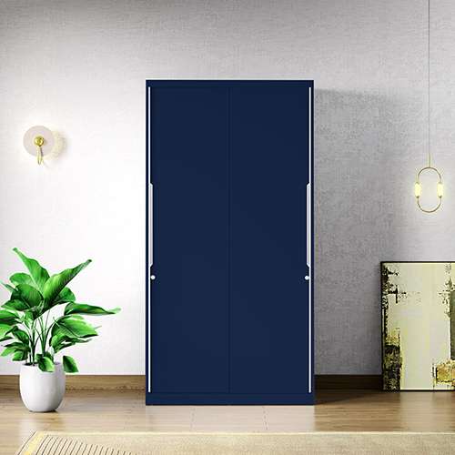 Slide N Store 2-Door Sliding Steel Wardrobe (Ultra Midnight Blue)