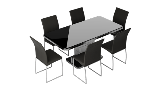 Dining Sets At, Black Glass Dining Table And Chairs Clearance