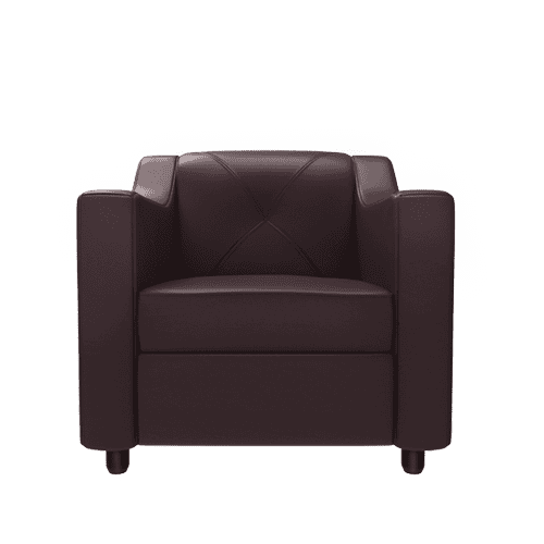 Monarch 1 Seater Sofa In Leatherette Brown 8 Percent Rej Interio Monarch 1 Seater Sofa In Leatherette, Monarch Leather Sofa