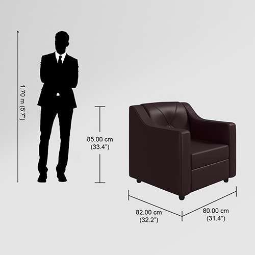 Buy Monarch 1 Seater Sofa Godrej Interio