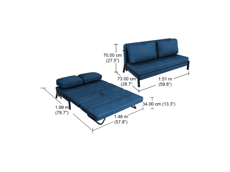 sofa come bed size