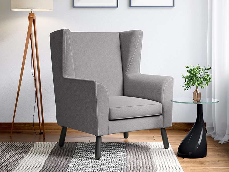 Grey occasional chair sales