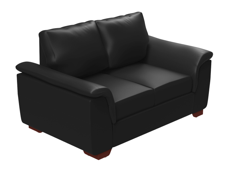 Verborgen Tienerjaren Het eens zijn met Entice 2 Seater Sofa, Leatherette, Black-1