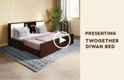 Godrej interio diwan shop bed
