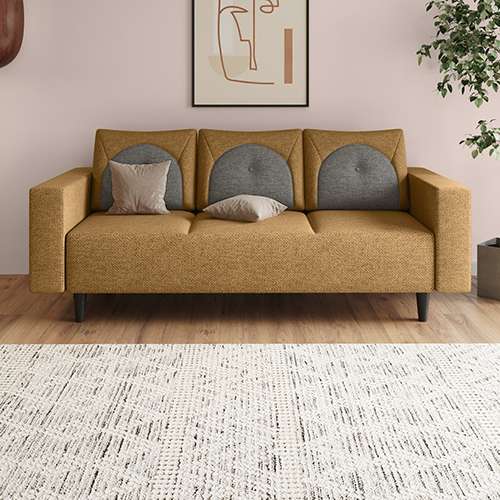 Cresco 3-Seater Fabric Sofa