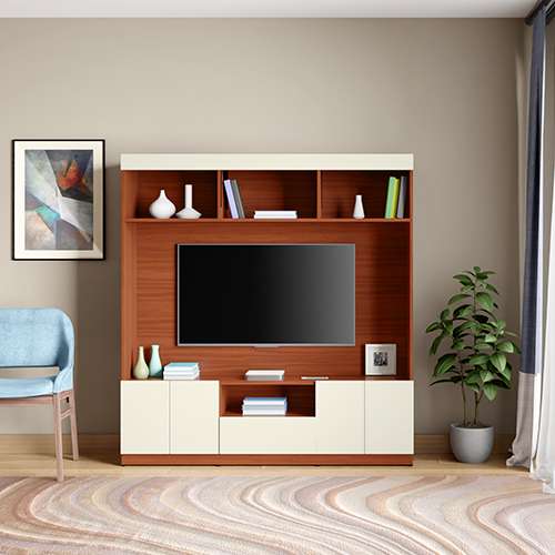 Senate Tv Unit Brown Cream