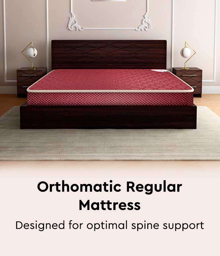 Buy Orthomatic Regular King Bed Foam Mattress 78 x 72 x 4 upto
