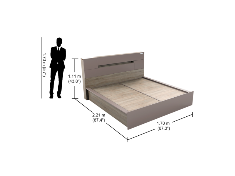 Ray Queen Size Bed Hydraulic Storage, Bed Queen Size Frame