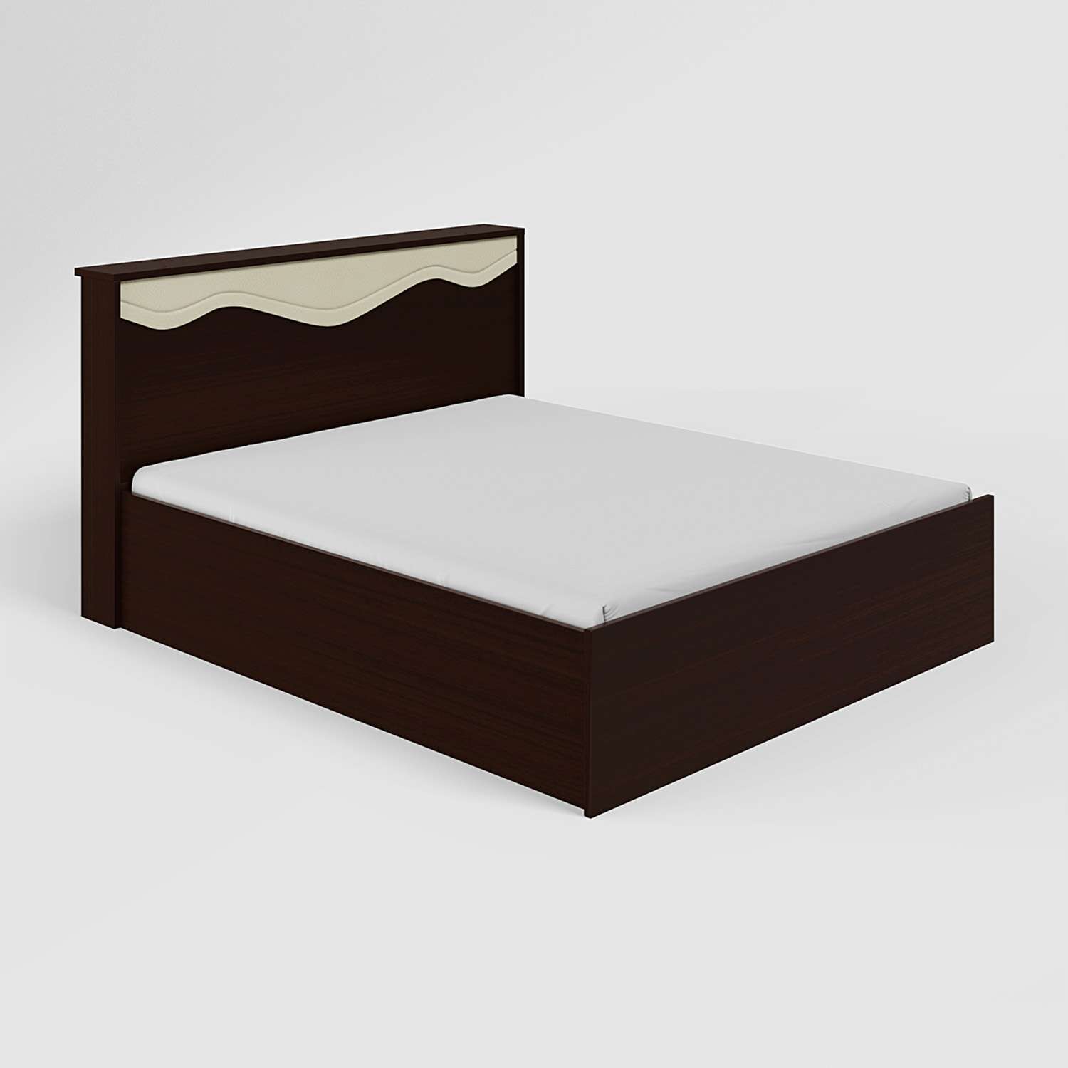Vurv V2 Queen Size Engineered Wood Bed With Box Storage