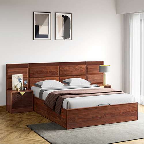 Solid Wood Bed: Buy Wooden Bed upto 60% off on Latest Wooden Bed