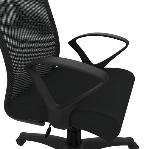 Buy Godrej Interio Oxbo Mid Back Chair in Black colour.