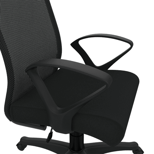 Buy Godrej Interio Oxbo Mid Back Chair in Black colour.