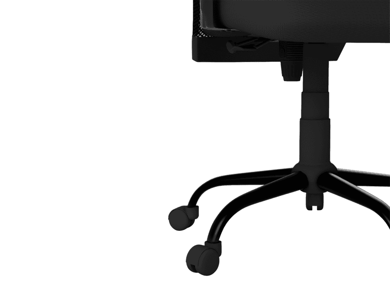 Buy Poise Study Chair in Black Fabric | Godrej Interio