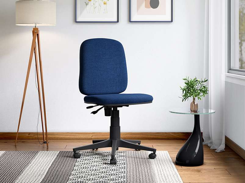 Buy Godrej Interio Learn Study Chair in Royal Blue Fabric 24