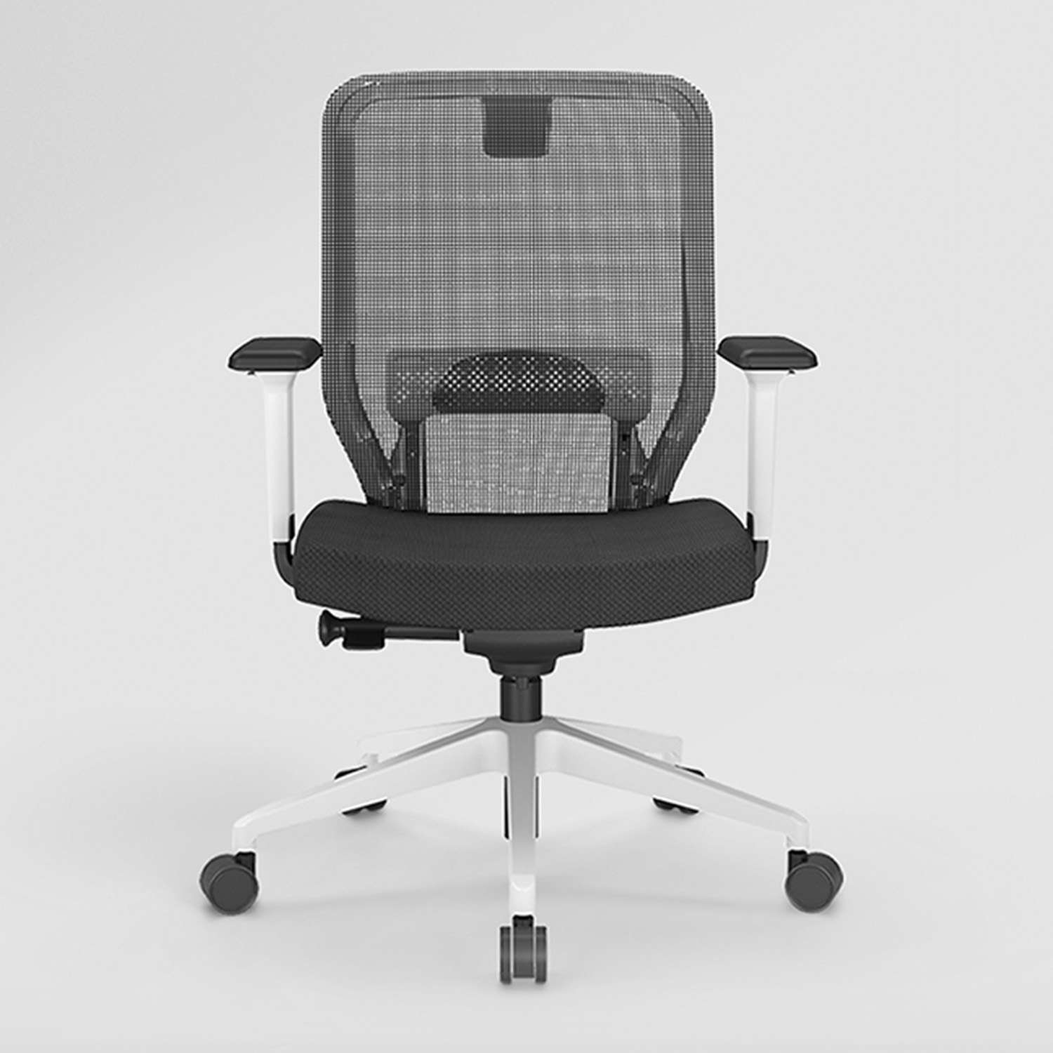 Buy Greta 2.0 Mid Back Fabric Ergonomic Chair Black Ink with White Body Godrej Interio