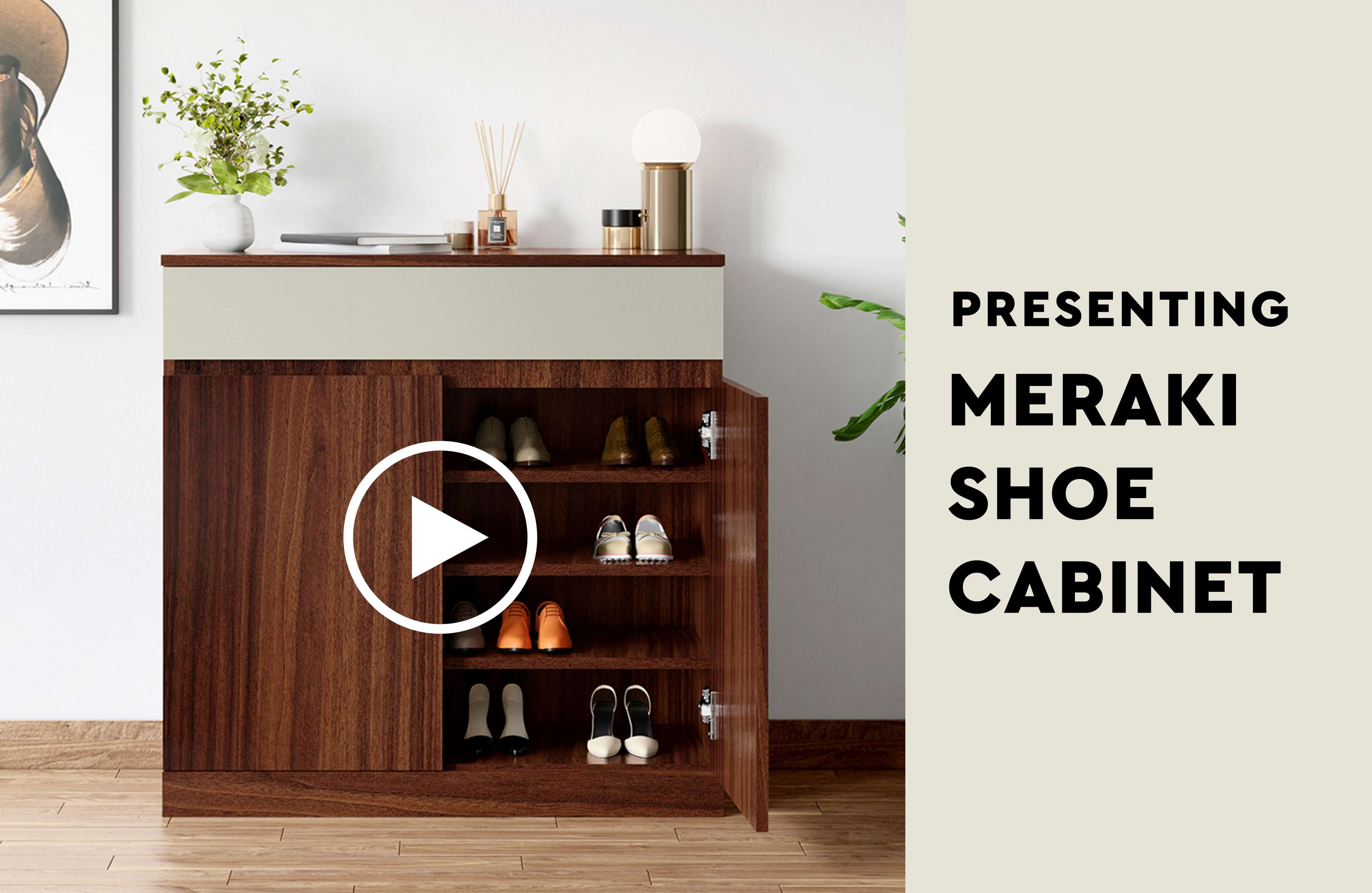 Buy Meraki Shoe cabinet Godrej Interio