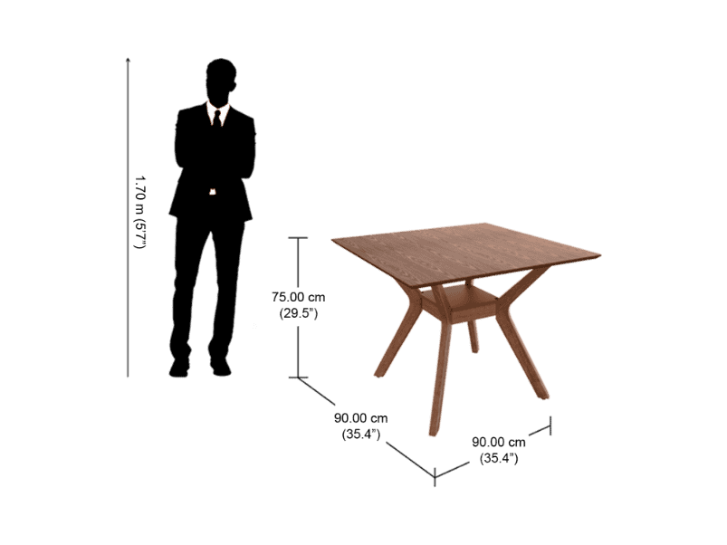 dining table 4 seater dimensions