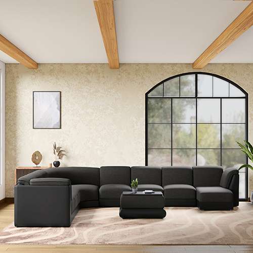 Broadway V2 Fabric Sofa Set In Ada