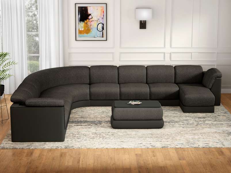 illoyalitet hele Hvor fint Buy Broadway V2 3 Seater Fabric Sofa in Ada Granite up to 30% Discount |  Godrej Interio