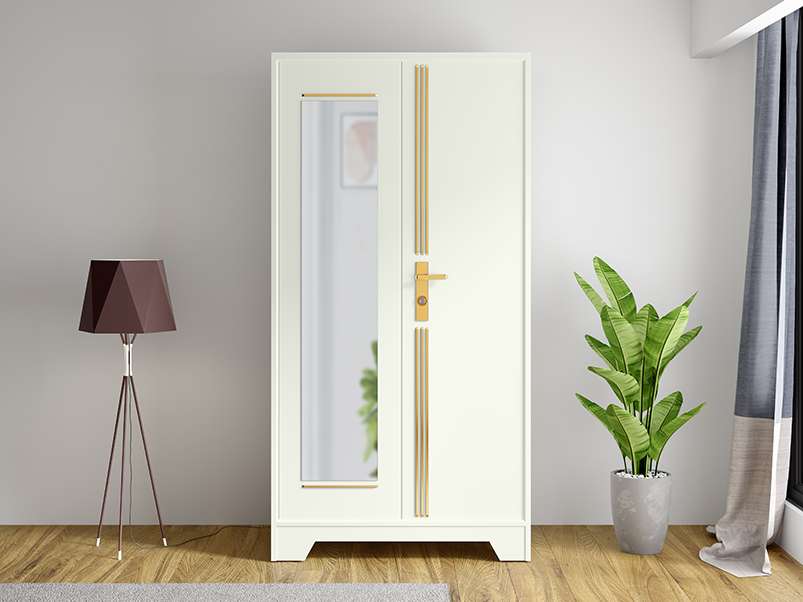 White steel almirah discount