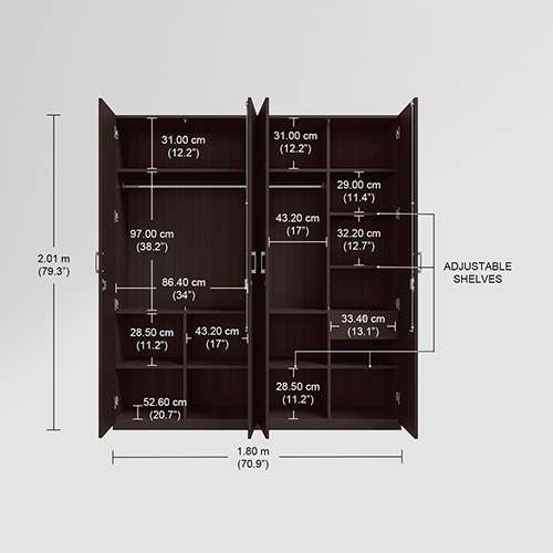 Kalista wooden wardrobe deals