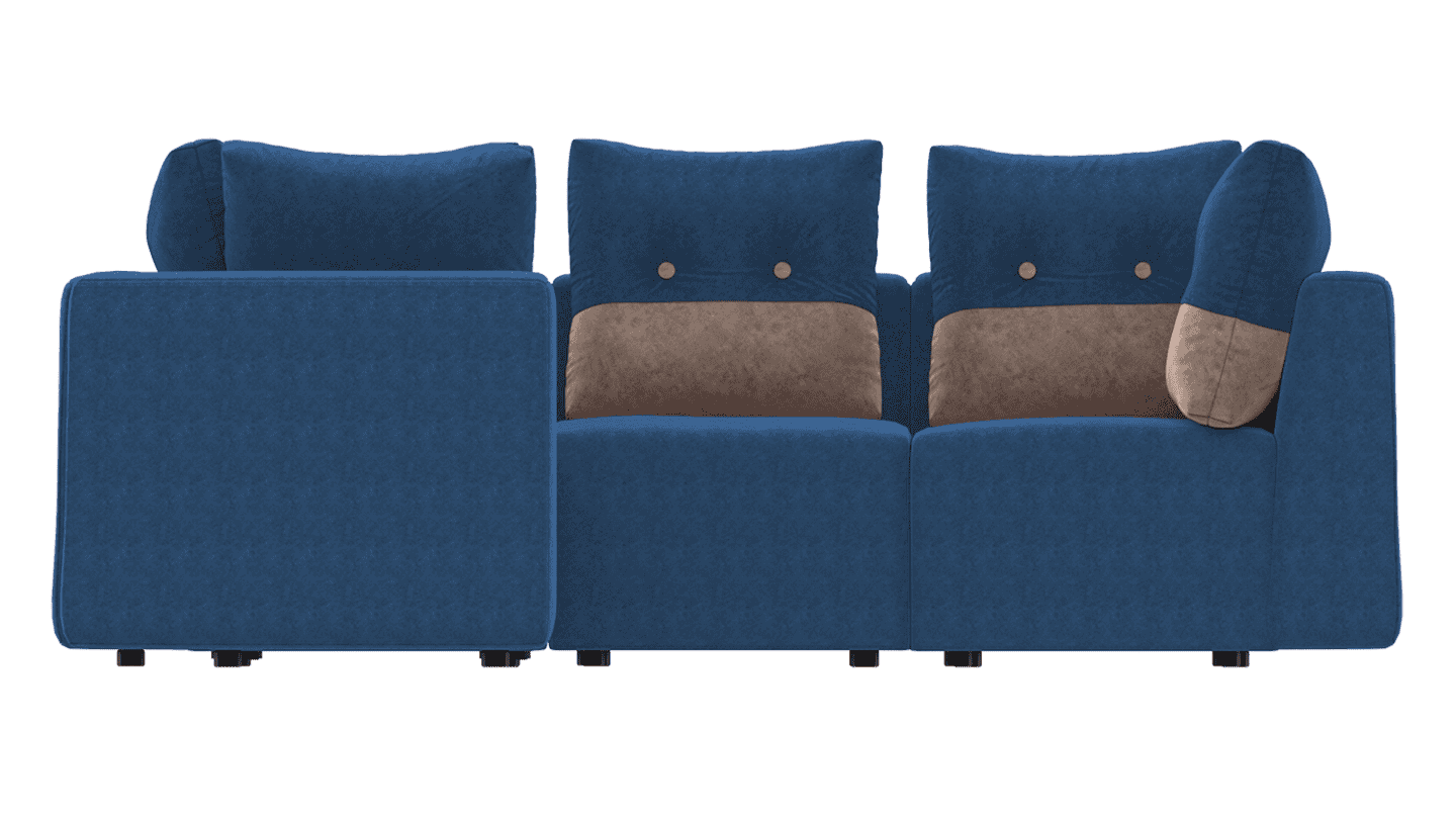 Buy Modulus M Sofa Set in Blue Godrej Interio