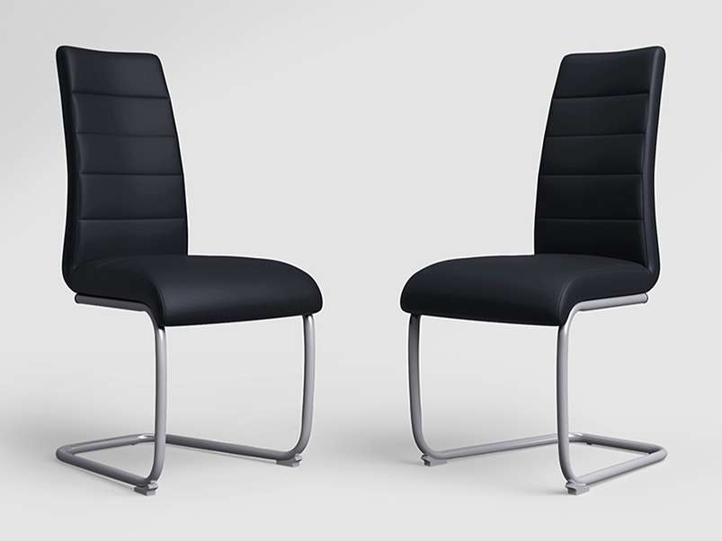 White leather dining chairs 2025