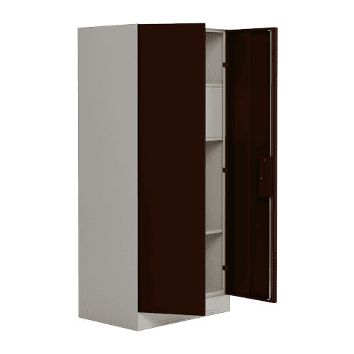 Buy Slimline 2 Door Steel Almirah Locker In Brown Godrej Interio
