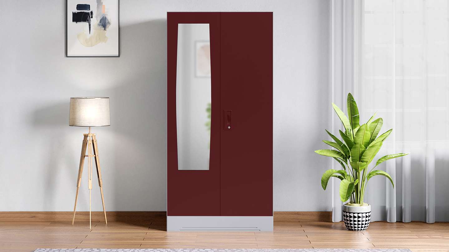 Buy Slimline 2 Door M1 Steel Almirah Godrej Interio