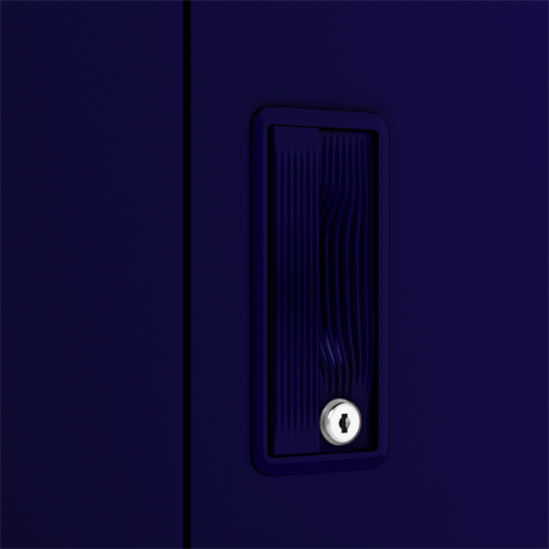 Mirror in Ultra Marine Blue,Textured Finish sennew Slimline 2 Door Steel Almirah with Locker 