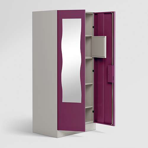 Godrej 3 door steel clearance almirah with mirror
