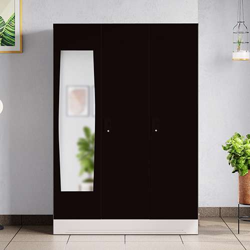 Buy Slimline 3 Door Steel Almirah 2 Drawer Body Mirror in