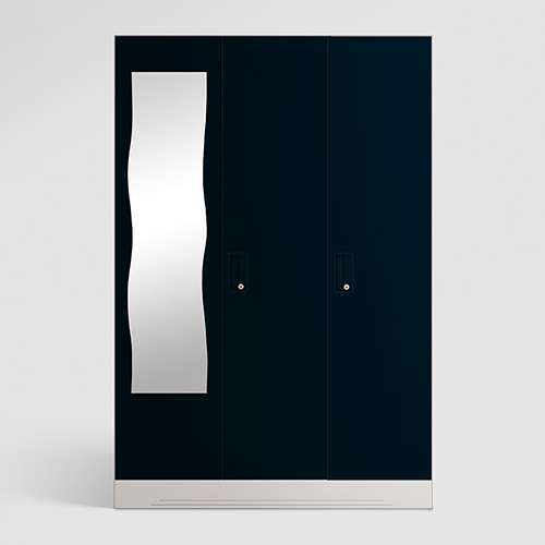 Steel almirah 3 door with mirror deals