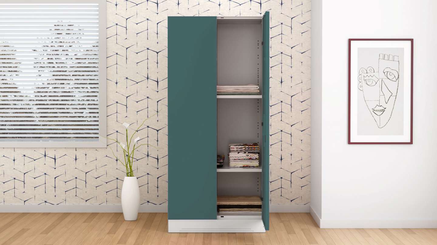 Slimline 2 door discount steel almirah
