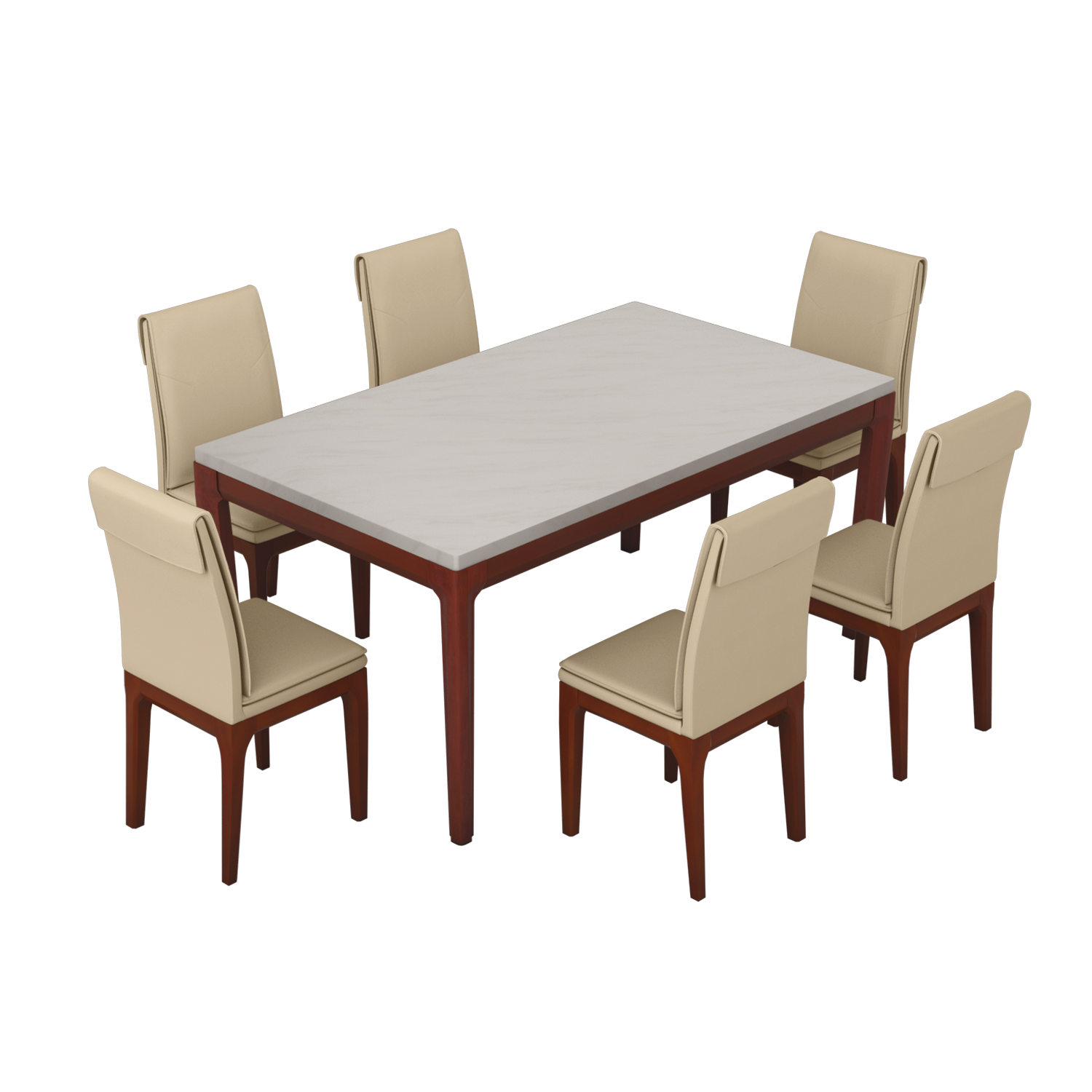 Terrene 6 Seater Dining Table Set, How Big Is A 6 Seater Round Table