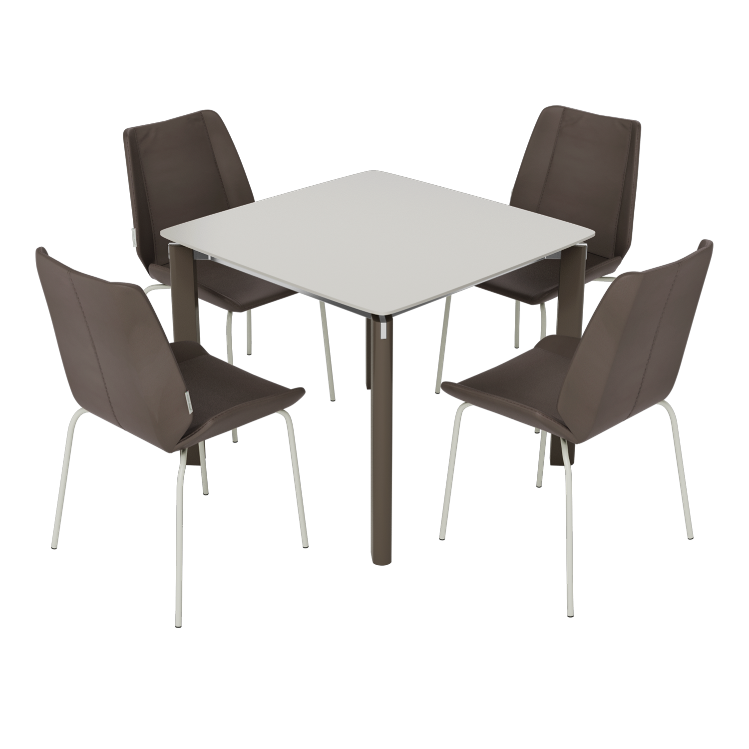 Buy Oregano 4 Seater Dining Table Set In Cream Godrej Interio